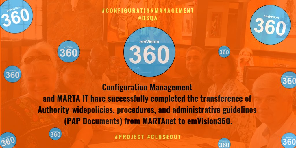 DSQAMARTA's tweet image. #DSQA #ConfigurationManagement #ProjectCloseout #emVision360 #Safety #Quality