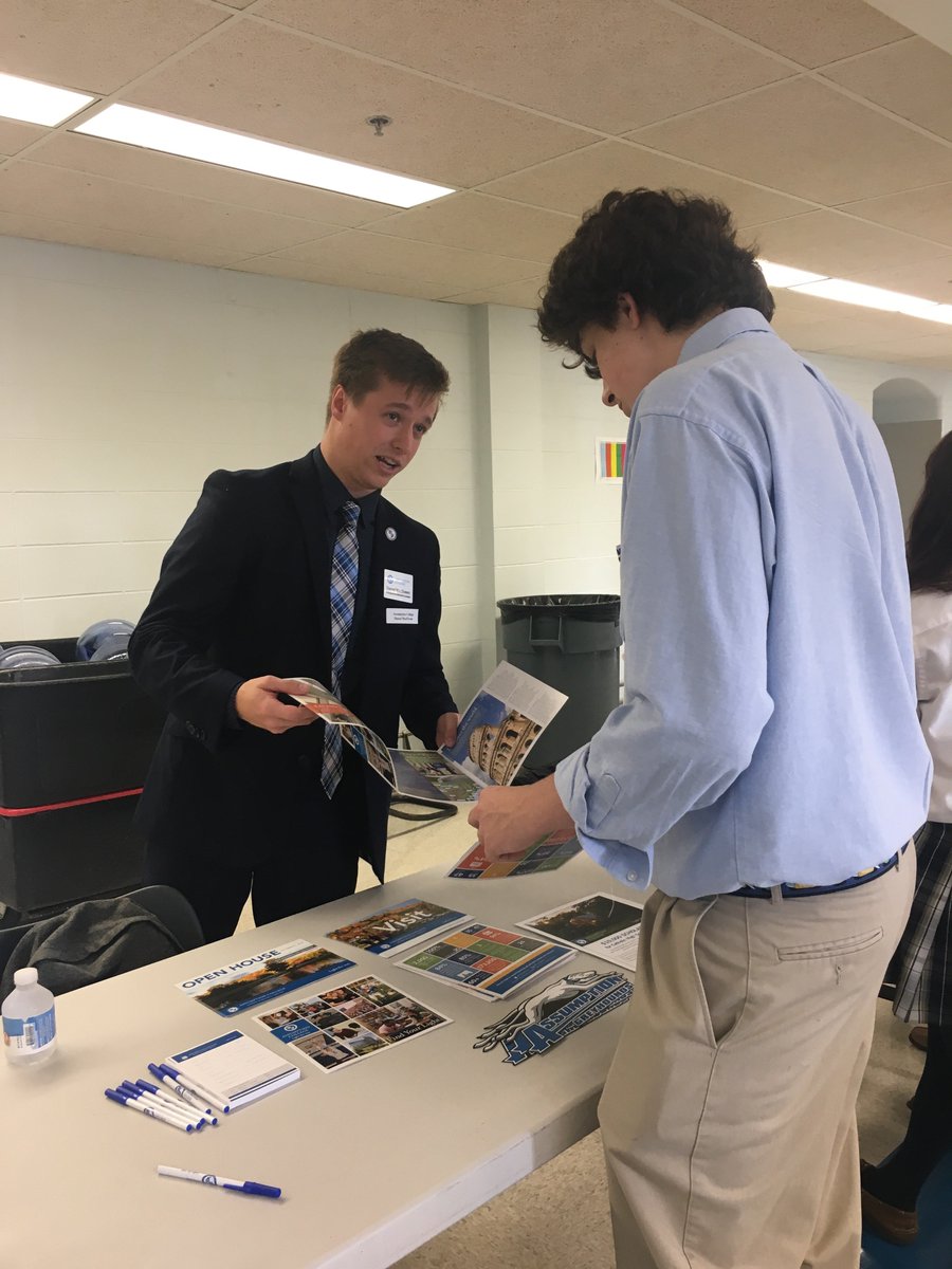 jpiihyannis's tweet photo. Today kicked off the #collegerep visits to JPII! Special thanks to @CatholicUniv, @CurryAdmission, and @AssumptionNews for visiting today! https://t.co/ulYv4udkwN