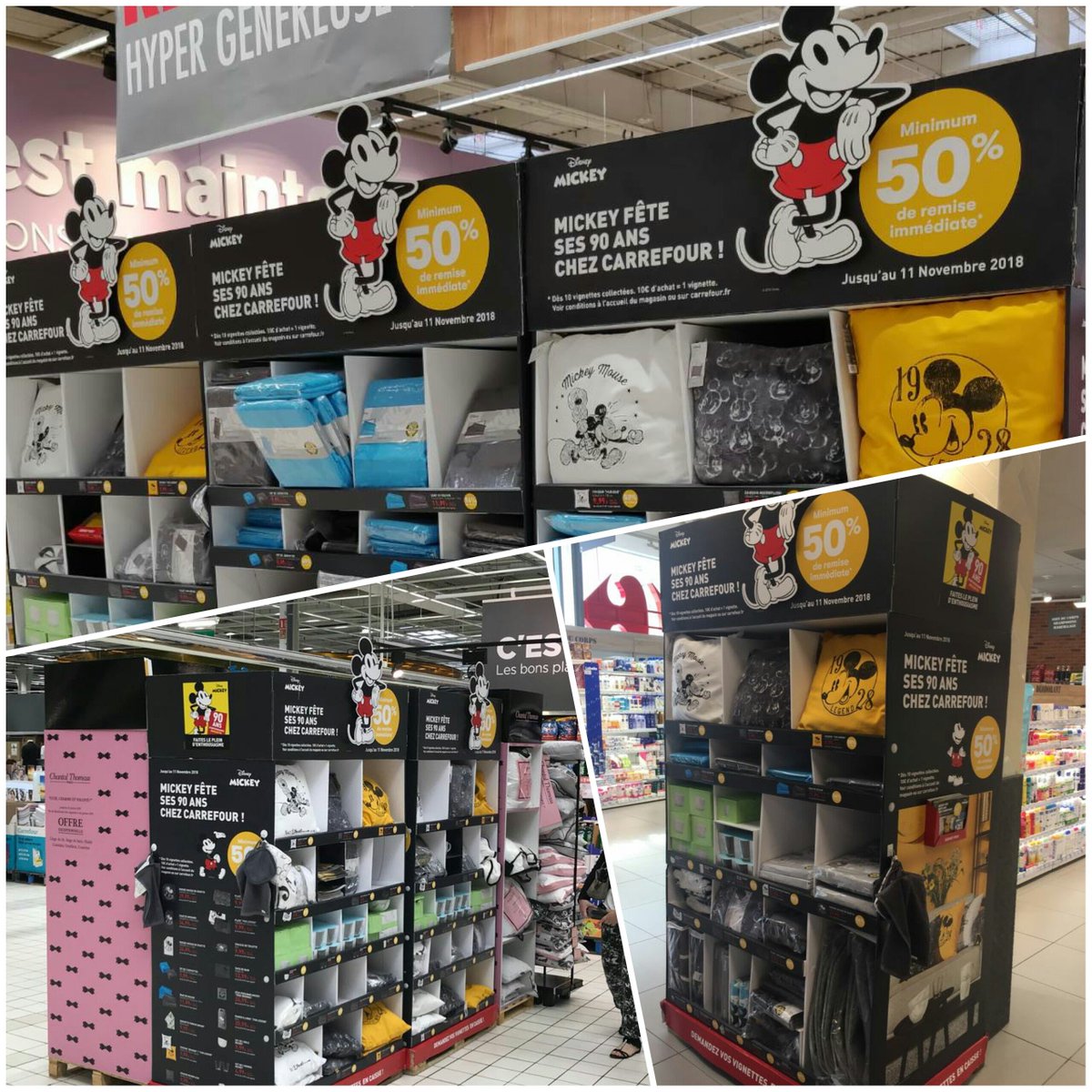 Perrot_Vincent's tweet photo. #Mickey célèbre ses 90 ans chez @CarrefourFrance avec une opération de fidélité permettant d'accéder à une trés belle  gamme de produits maison
A découvrir  ici ▶️https://t.co/GddEHohxzI 

#Retail #licensing #Mickey90 #Disney https://t.co/mfRhU5lls9