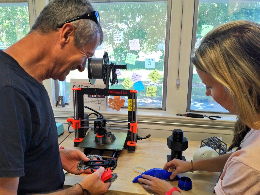 StrikeupCanada's tweet photo. Some last minute #3Dprinting with @NorthMakers before tonight's N100 Pitch Contest at @Venture_13! https://t.co/j2egNS1NI5
