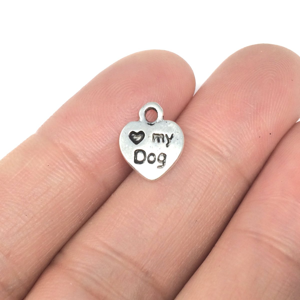 Excited to share the latest addition to my #etsy shop: 30pcs x I Love My Dog Charms 10mm Antique Silver Tone | Two Sided Charm Pendants #mcz1253 etsy.me/2QsVZUo #supplies #silver #beading #charms #bracelets #necklaces #charmsfornecklace #charmsforbracelet #jewe