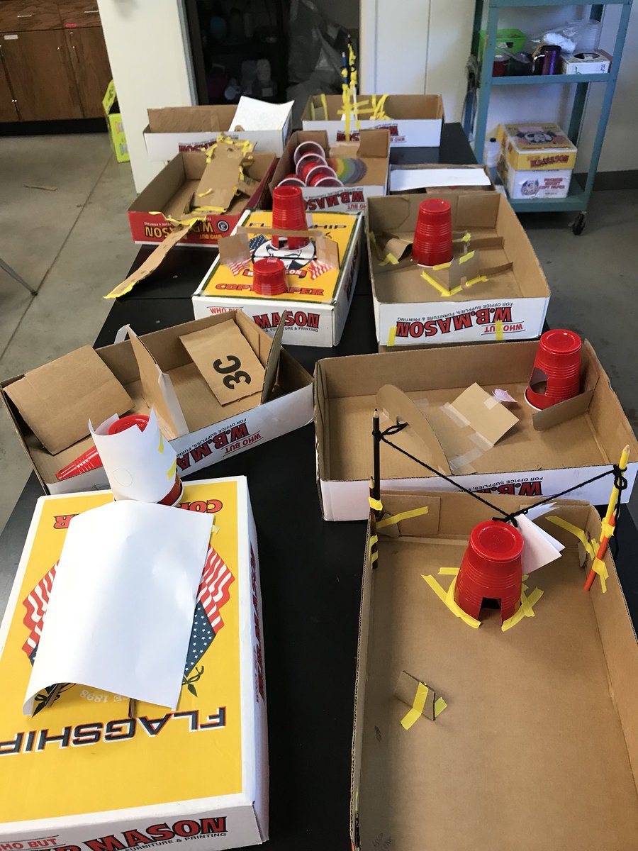 hysickscience's tweet photo. Today’s design challenge: make a mini-mini-golf hole so we can turn our room into a mini-mini golf course for Monday.... 😁🏌️♀️🏌️♂️⛳️ #STEAM #MiniMiniGolf https://t.co/La2fedPL0w