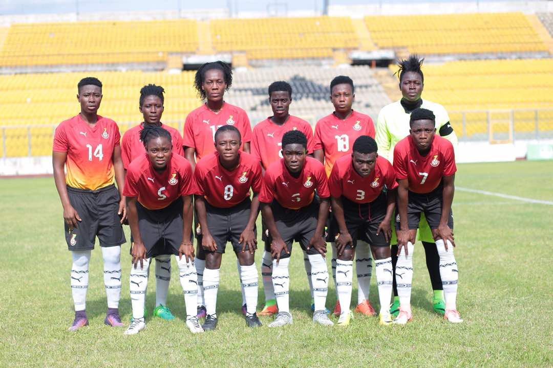 nbsportslive's tweet photo. FULL TIME:

Black Queens 4-0 @KuSALadies

Gladys Amfobea ⚽⚽⚽
 Diana Weige ⚽

#2018AWCONGH https://t.co/4sSAqfZQjG