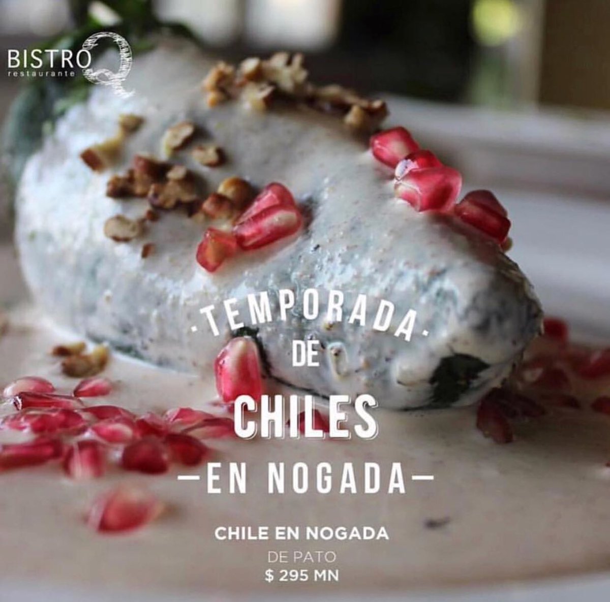 ¿Hoy te parece un buen día para comernos un Chilito en Nogada? 
✔️ Tradicional 🇲🇽 
✔️Relleno de pato 🦆 
📍Av. Río Mayo esquina Av. Teopanzolco 
📞 (777) 3145500 #FiestasPatrias #chilesennogada