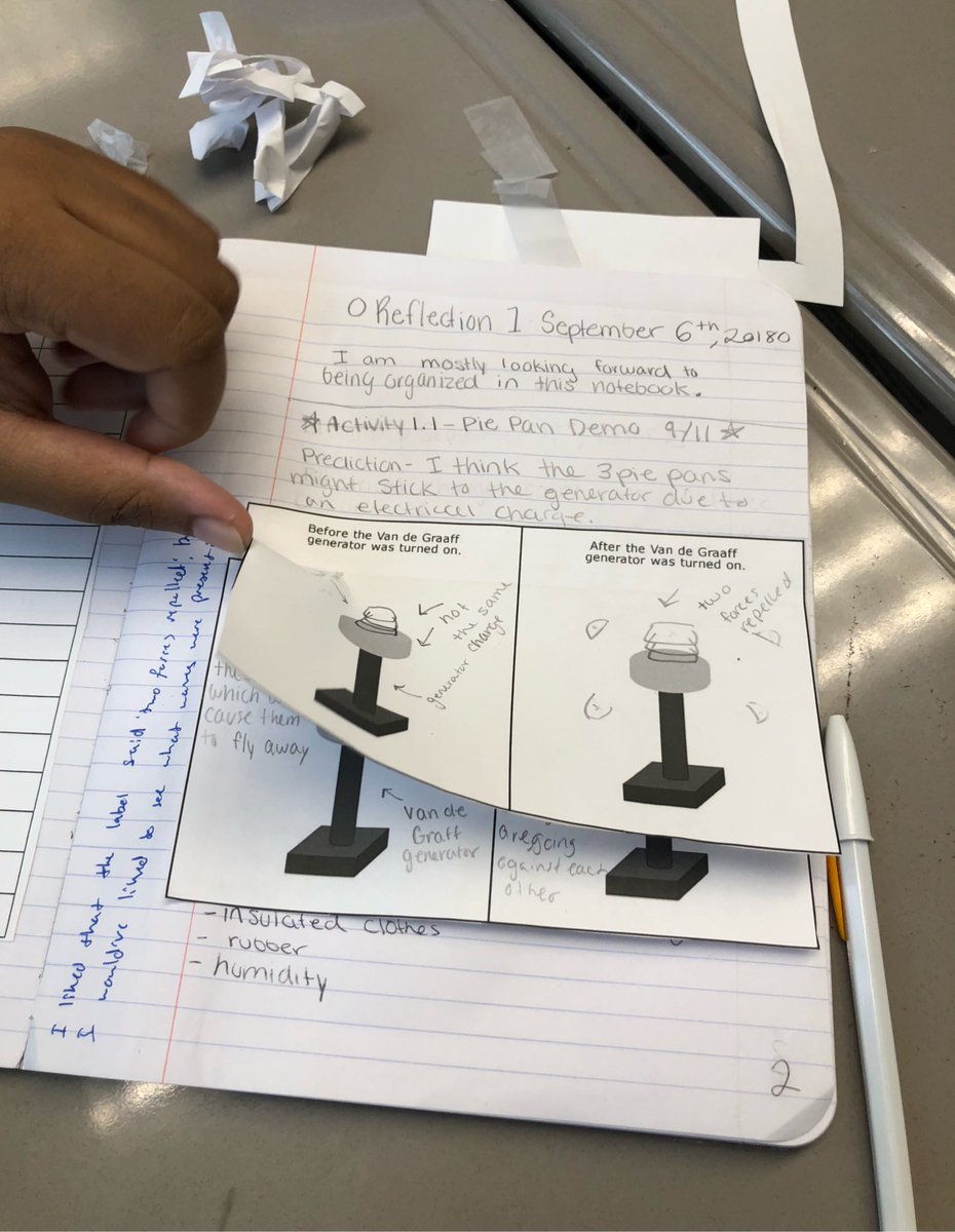 JMulhernBiology's tweet image. Advanced Physical Sci Ss conduct tape investigation to determine patterns in how things stick together or push apart #NGSS #sciencenotebooks