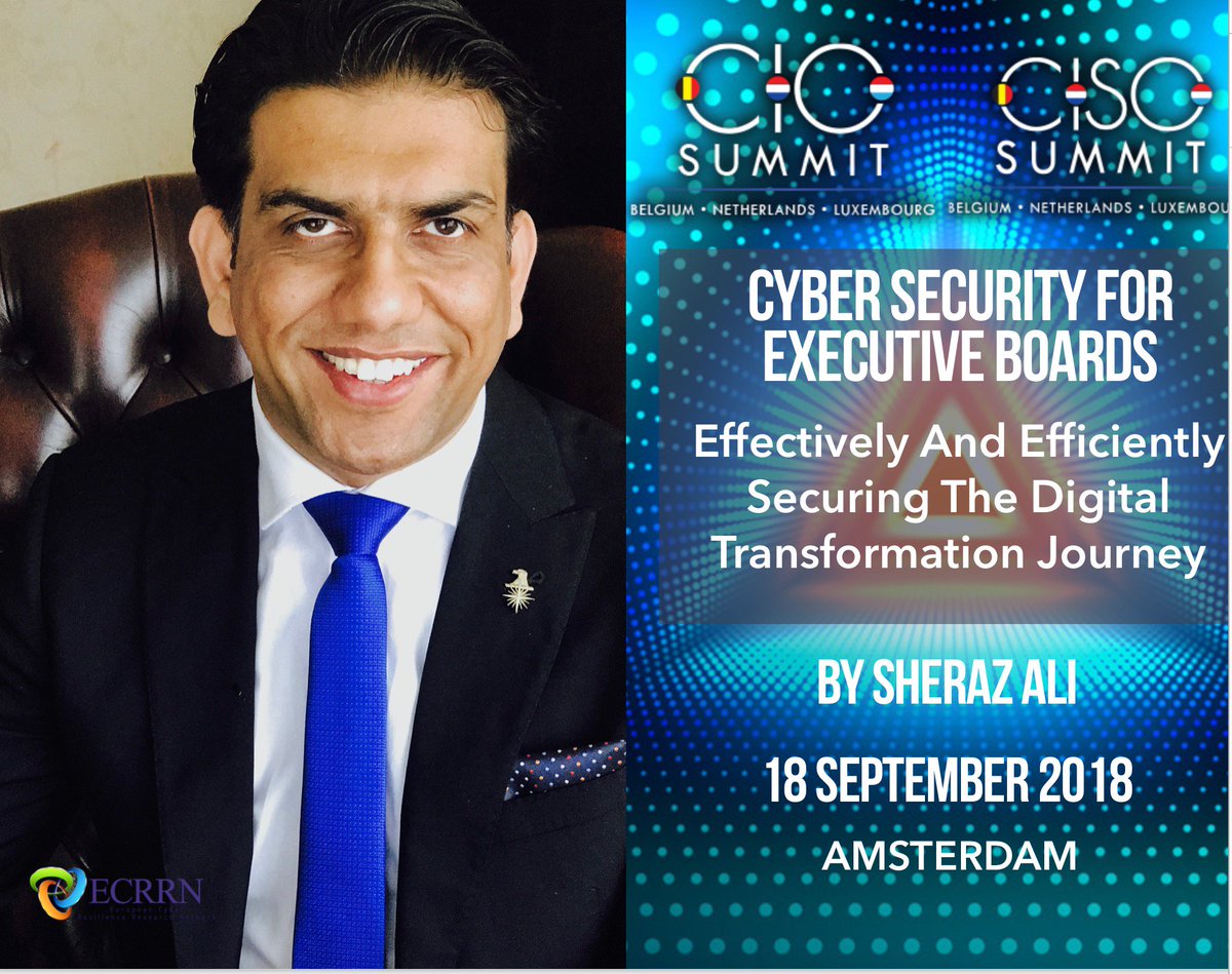 digi_resilience's tweet photo. I am pleased to announce that I will be speaking at the #CIOBeneluxSummit in Amsterdam covering #CyberSecurity For The #ExecutiveBoards, Effectively And Efficiently #Securing #TheDigitalTransformationJourney. Visit: https://t.co/dkZNVvXr5T @templarexecs @security_score @ECRRN298 https://t.co/dS2QAzLhma