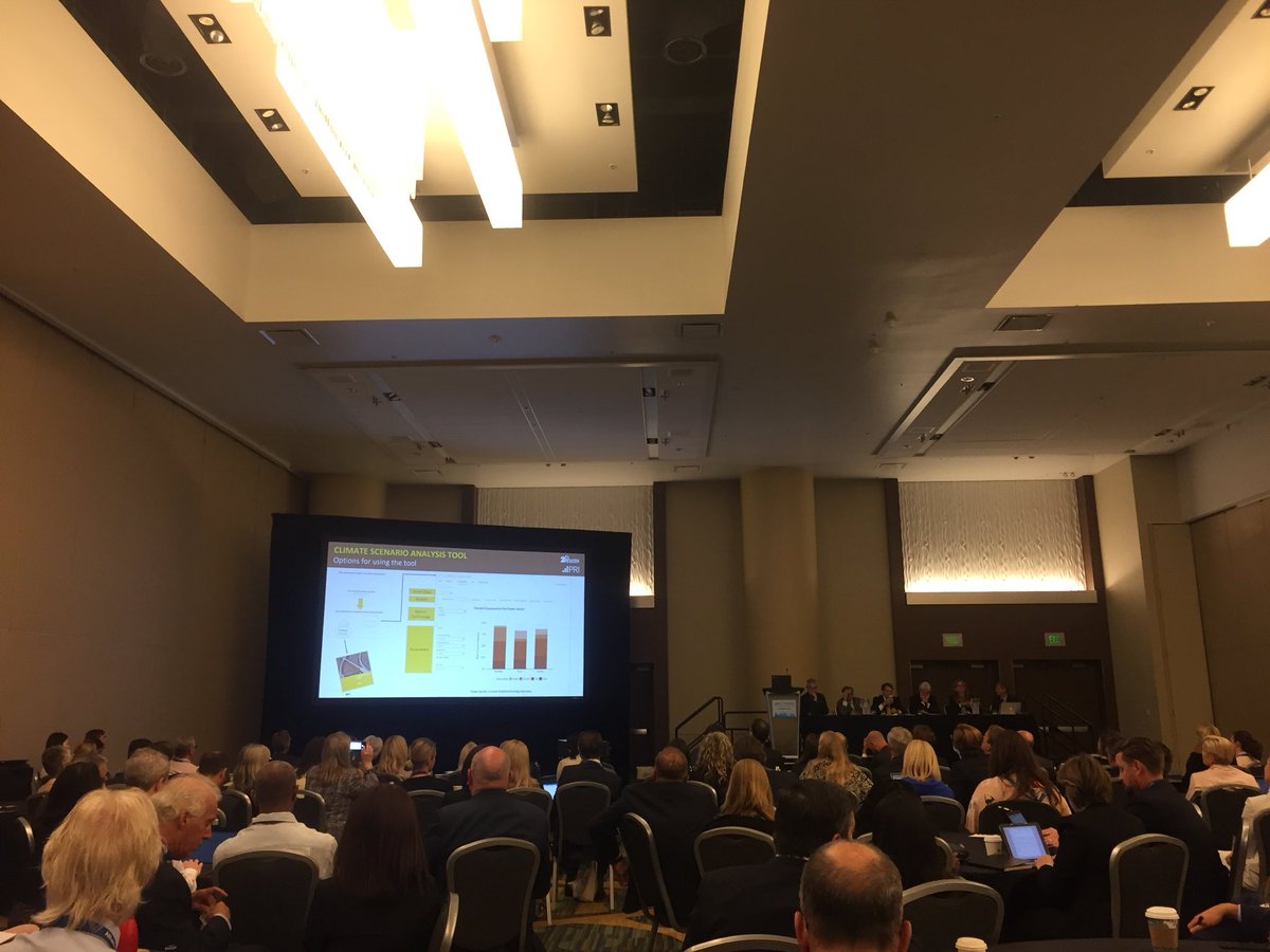 @2degreesinvest explaining their climate scenario analysis tool #TCFDRecs #PRIinPerson 2018