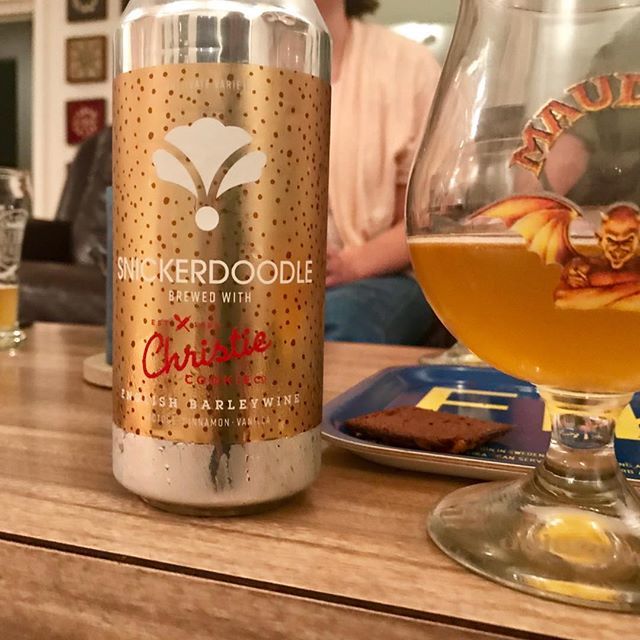 OMG - have you had this? Snickerdoodle from Bearded Iris is amazing. They describe it like this (in all caps): A BLONDE ENGLISH BARLEYWINE MADE WITH SNICKERDOODLE COOKIES FROM CHRISTIE COOKIE CO, LACTOSE, CINNAMON, &amp; VANILLA #beer #craftbeer #tnbeer