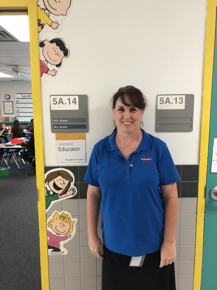 JackiJFriedholm's tweet image. Check out @candistryker!! Leading the way at @woodgatemisd with her #Level1GoogleEducator certification! #GoogleEducator #ThisIsWoodgate #ThisIsMidway #proudofyou