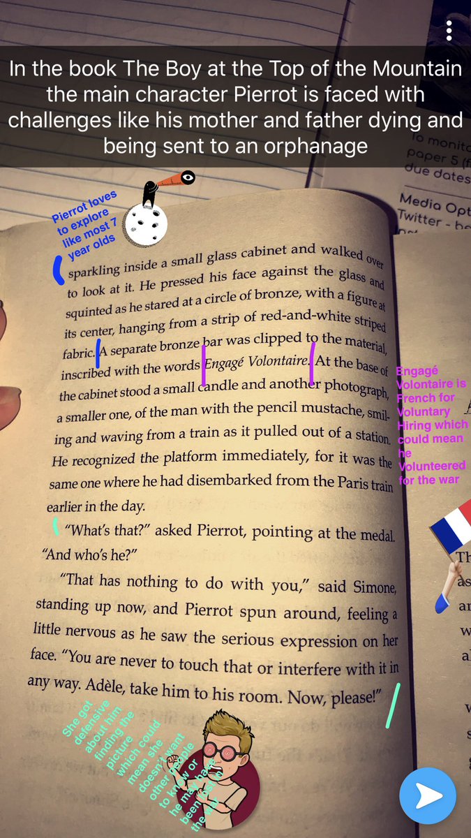 BraydeErb's tweet photo. #FegerBookSnap September 13 2018
Independent Reading Challenge. The Boy at the Top of the Mountain https://t.co/dagadZ3suy