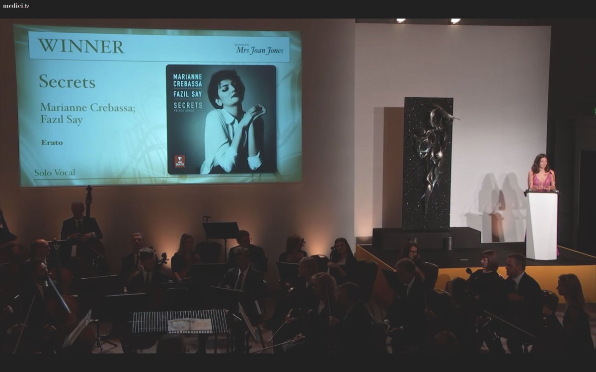 fazilsaymusic's tweet photo. 2018 Gramophone Klasik Müzik Ödülleri - Solo Vokal Kategorisi Ödülü
.
‘Secrets’
Marianne Crebassa - Fazıl Say
(Erato)
.
@WarnerClassicES @WarnerClassics @WarnerClassicUS https://t.co/sQ7m1VOyMC