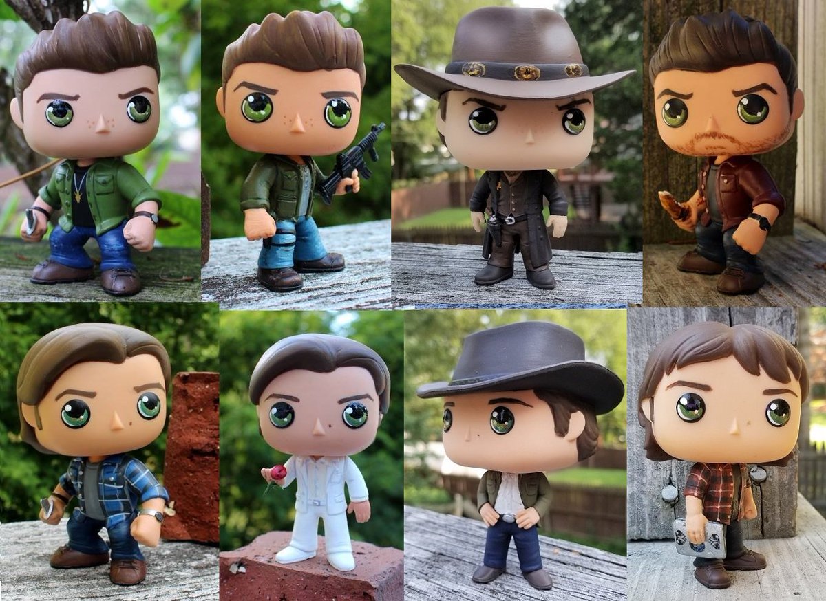 LMRourke's tweet photo. Happy #SupernaturalDay ! Without this show I would probably not have gotten into doing this! @WinFamBusiness @WinchesterBros @SPNfreaks @SPNArtShow @SPN_Fandom @BestOfSPN @Pure_Fandom @SPNaholics @SPNcrossroad #customfunkopop #customsupernaturalfunkopop  #FunkoPop https://t.co/nFbdyDl0E8