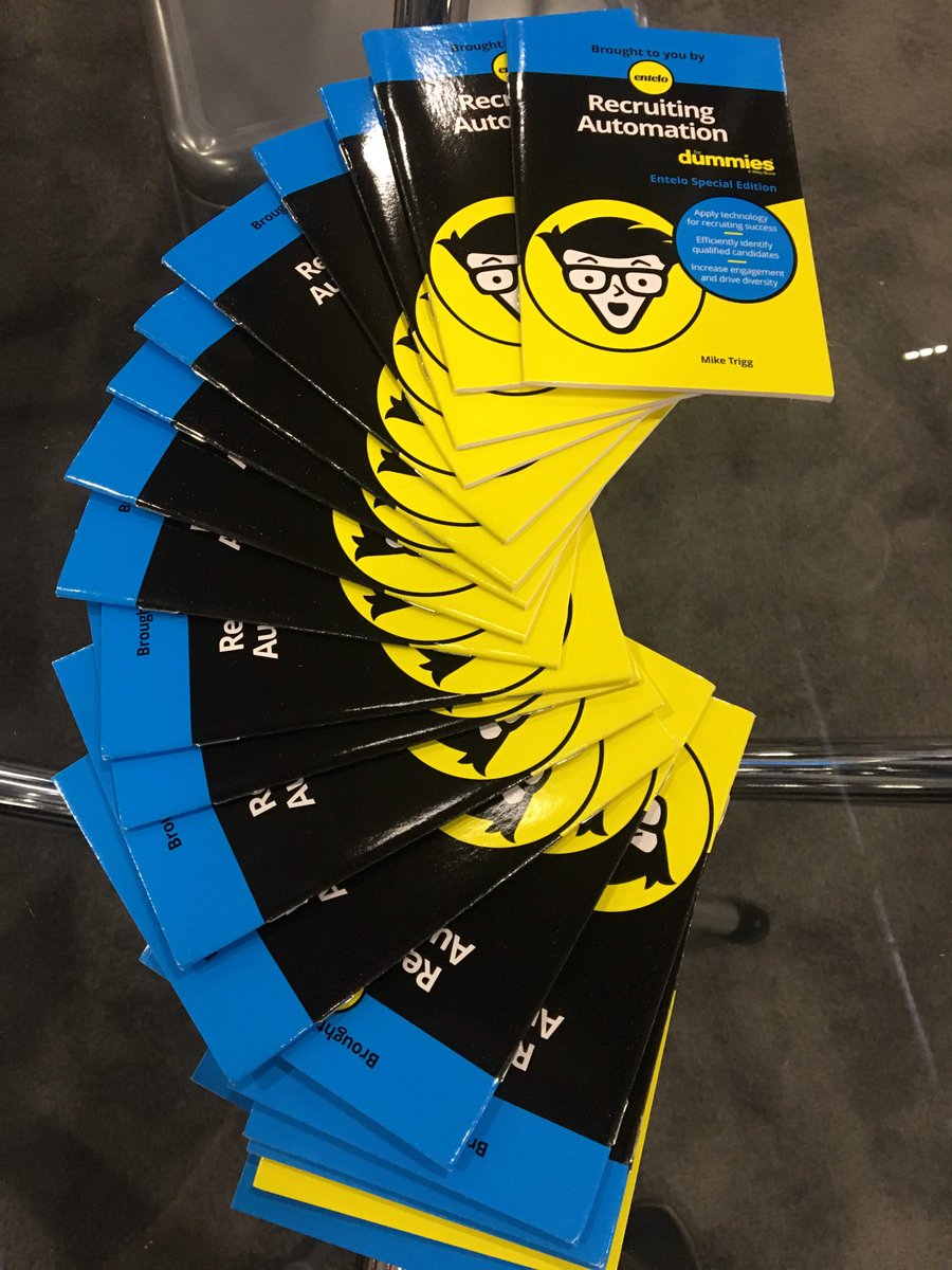 mike_trigg's tweet image. Glad to be at #HRTechConf where @Entelo is sharing copies of #RecruitingAutomation for Dummies at booth #1342, come by for a breakdown of what you need to know about #AI &amp;amp; #MachineLearning in #recruiting &amp;amp; #hiring