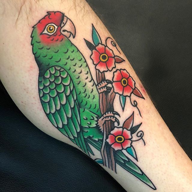 We love our baby tiki soooo much we decided to get a tattoo of her    rConures
