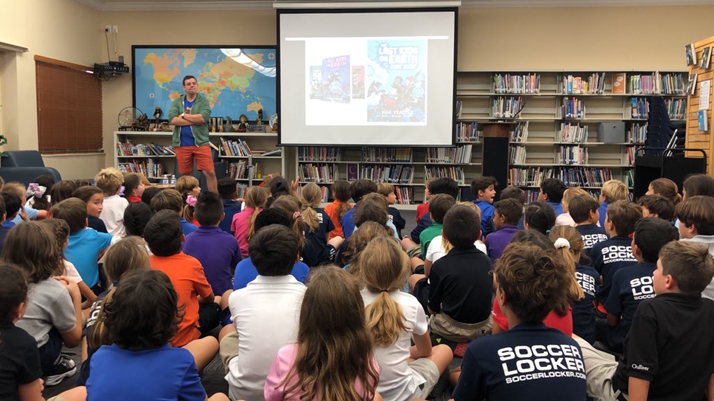 lisaweaver28's tweet photo. Great author visit from Max Braillier! #gslearning https://t.co/UgvdnhmSbW