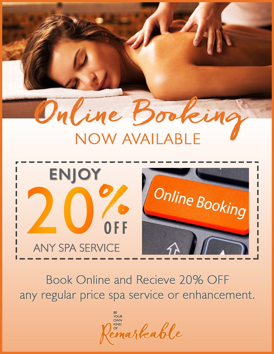 Spa810wprk's tweet photo. Now offering online booking! Save 20% when you book online. http://108.189.10.46/onlinebooking2/#/ https://t.co/hfX47J5bQ2