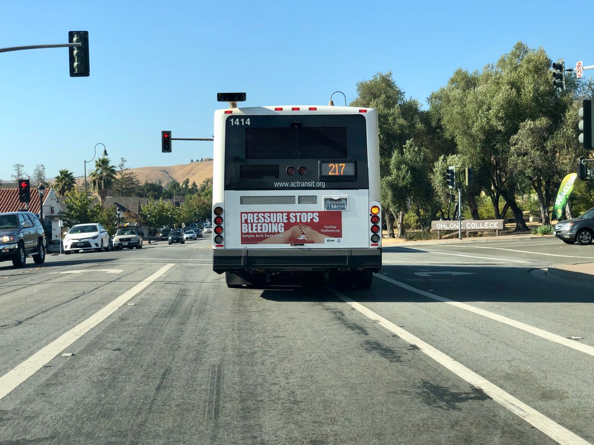 disrupttraffick's tweet photo. @alcoems rolls out #stopthebleed campaign on ACTransit buses.  #alamedacounty #alcoems #bleedingcontrol @actransit @CityofOakland @cityofhayward @CityofAlameda @cityofsanleandro @cityofpleasanton @cityofberkeley @CityOfFremont_  Learn lifesaving skills at https://t.co/FijBu2KlJW https://t.co/xkLnvzgDri