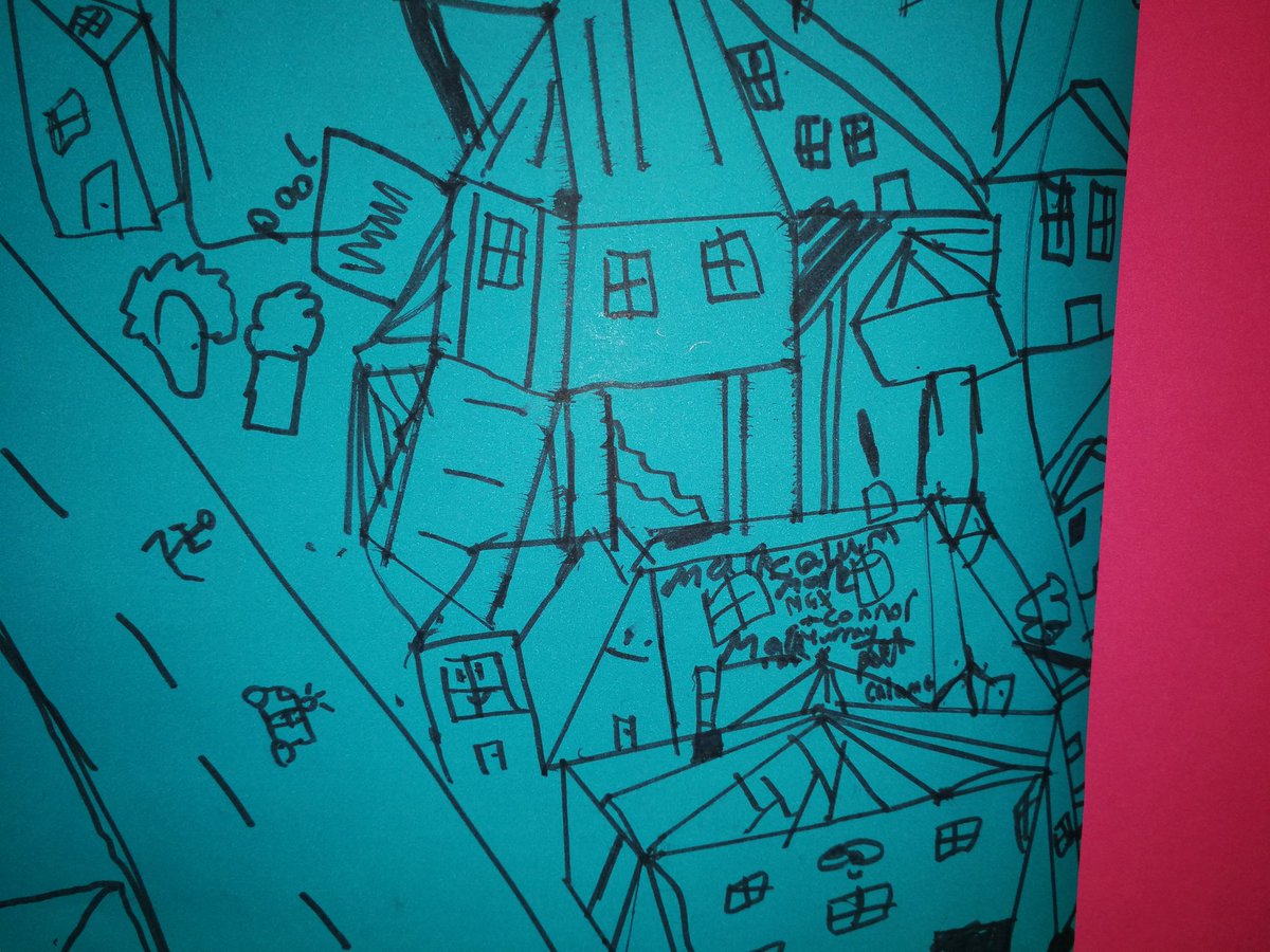 InchturePrimary's tweet image. Some of P6s fantastic 3D building and cityscape drawing as part of their V&amp;amp;A topic. #artanddesign #expressivearts #secondlevel #3d #VADundee