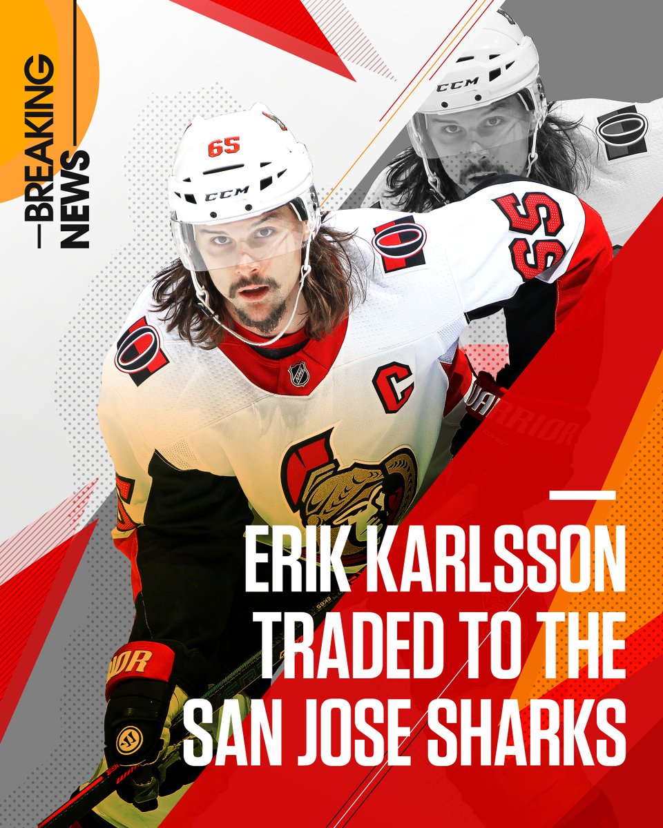 Erik Karlsson has been traded to the San Jose Sharks, per reports.
