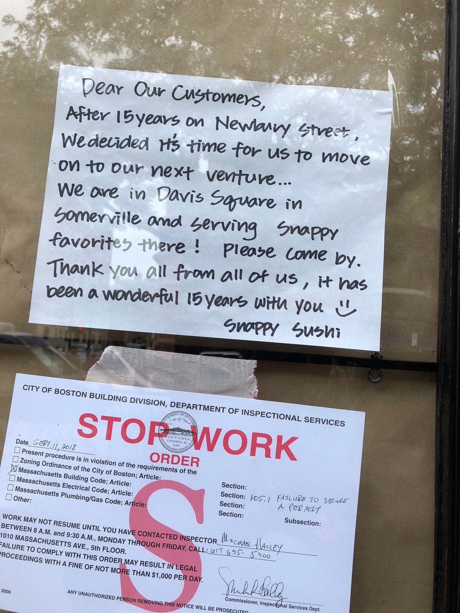 schoernin's tweet photo. The go-to office lunch spot is no more. So long Snappy Sushi, the void you leave behind won’t soon be filled. https://t.co/H4cW3buqF4