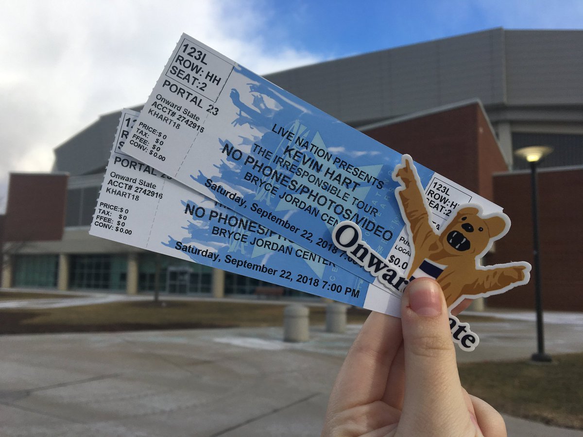 OnwardState's tweet image. RT and follow @OnwardState for a chance to win a pair of tickets to see Kevin Hart on Saturday, September 22 at the @JordanCenter.