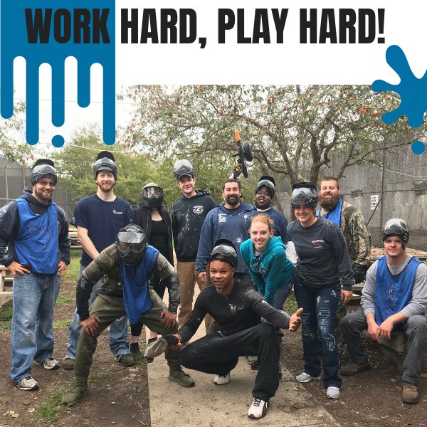 OnlineMetals's tweet image. We work hard to get you the #materials you need when you need them, but that doesn't mean we don't get to have fun. Our #Ohio office took to the #paintball arena this past weekend for some healthy #competition! #workhardplayhard