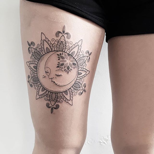 54 Elegant Sun and Moon Tattoos With Meaning  Our Mindful Life