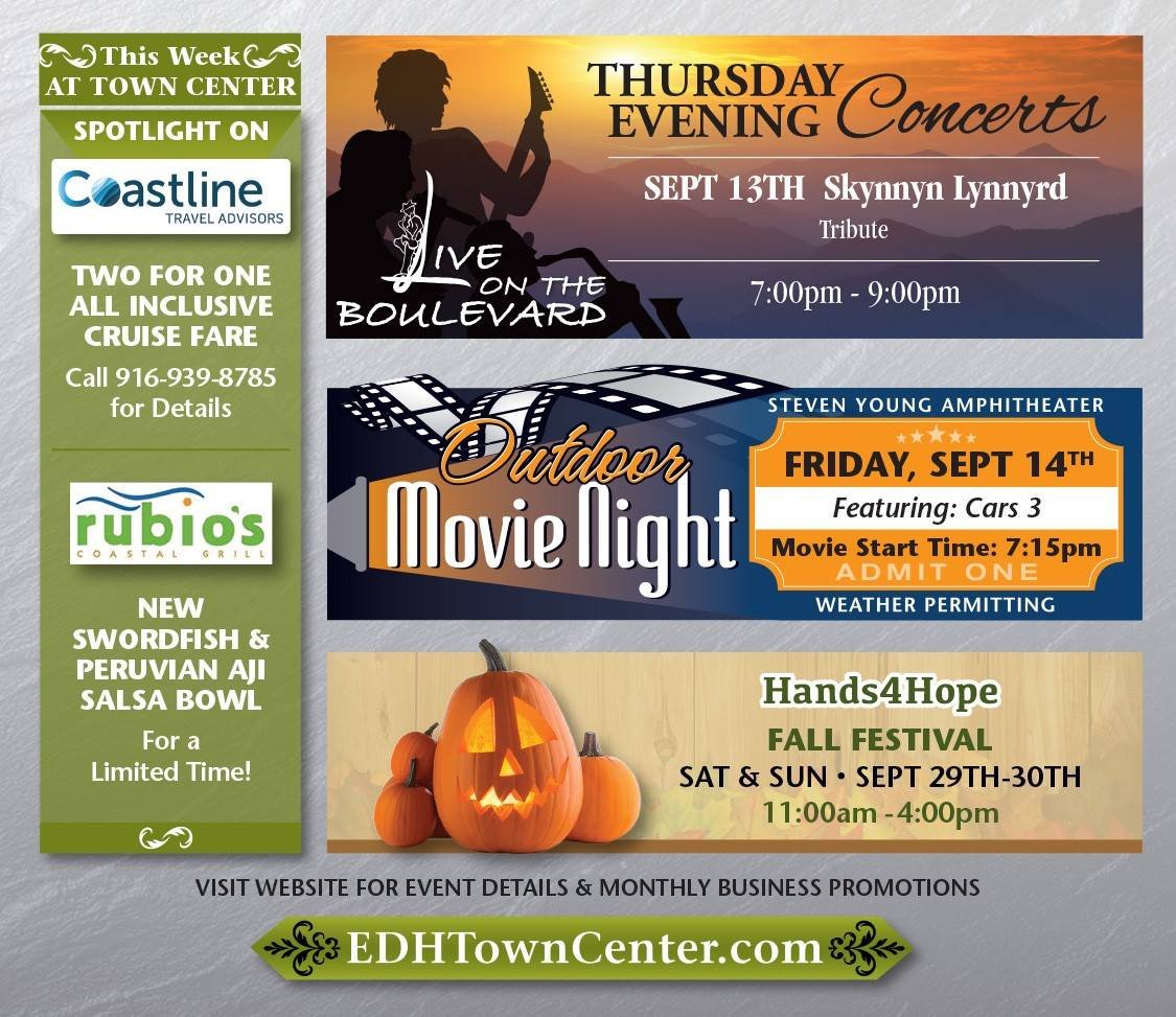 EDHTownCtr's tweet image. So much going on this week at Town Center! 😍

#EDH #eldoradohills #eldoradohillstowncenter #edhtowncenterv