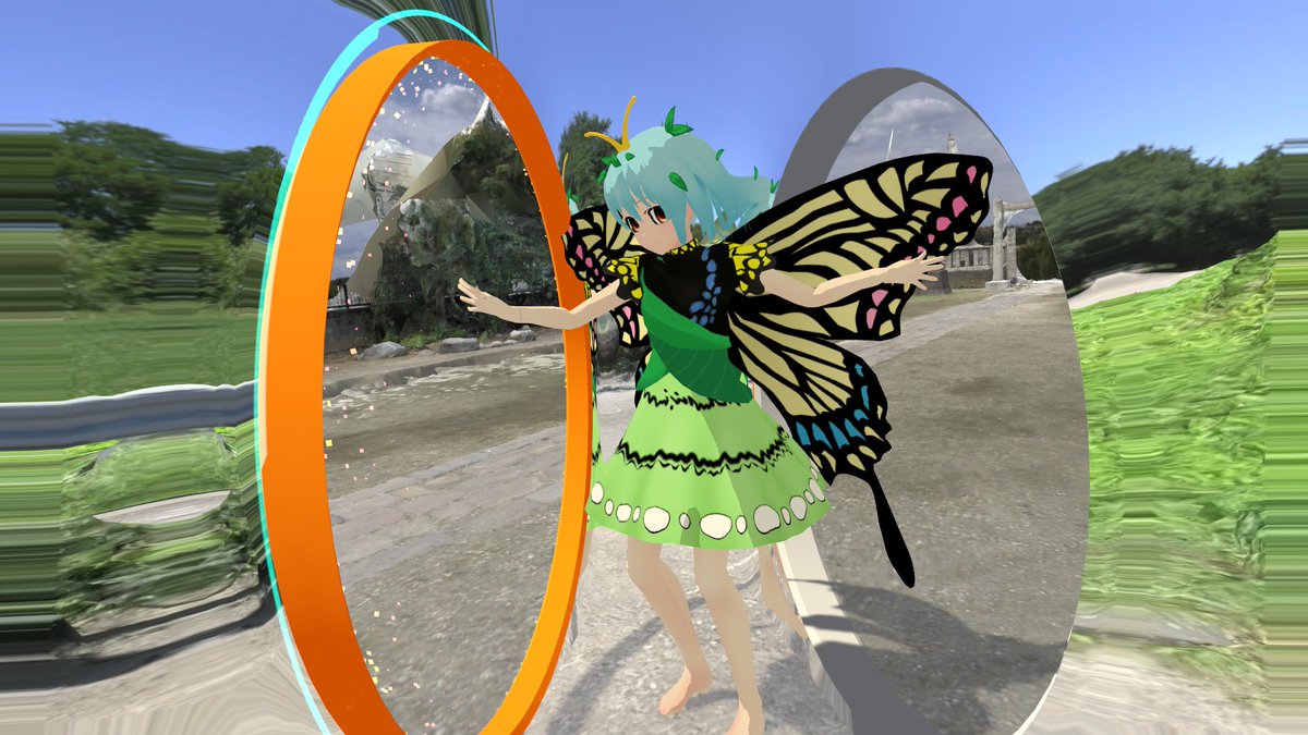 VoxelKei's tweet photo. 空間サンドイッチ　#VRChat #SpatialGate https://t.co/4IiCfniZYf