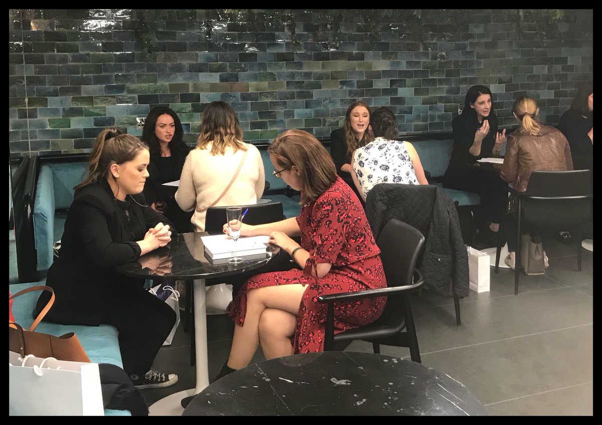 irishtatler's tweet image. The #Nerdettes doing what they do best! 1-1 skin consults under way!  @theskinnerdIRE #ITSkinNerd