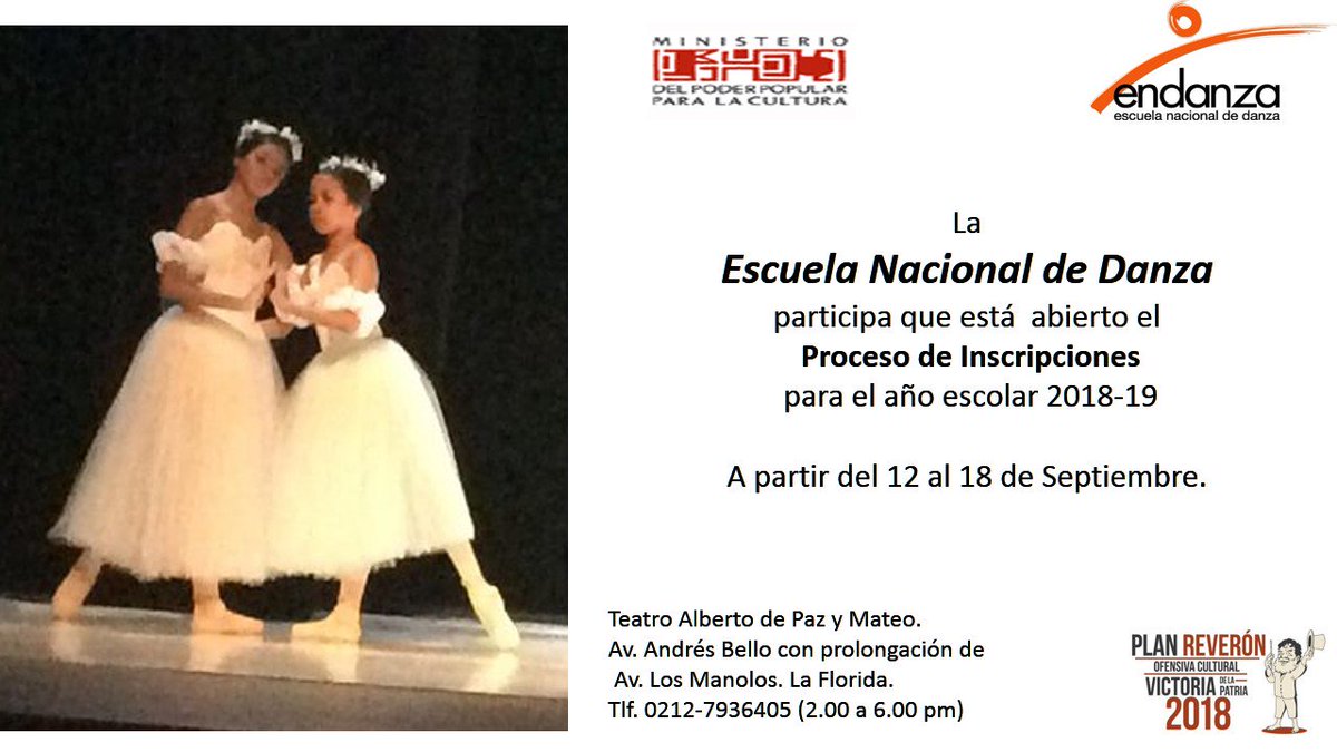 Inscipciones abiertas...niños, niñas y adolescentes a partir de los 6 años...<a href="/VillegasPoljak/">Ernesto Villegas Poljak</a> <a href="/minculturave/">Ministerio del Poder Popular para la Cultura</a> <a href="/formacultura_ve/">Dir Gral De Formación del MPPC</a>
