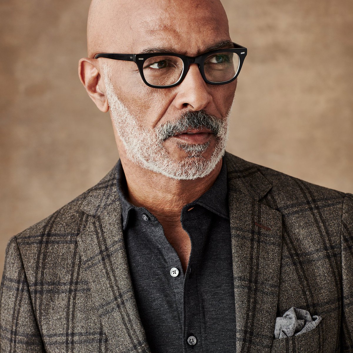 JHilburn's tweet image. A charcoal Italian polo pairs nicely with the bold plaid for a look that's understated yet refined. Connect with your Stylist today.