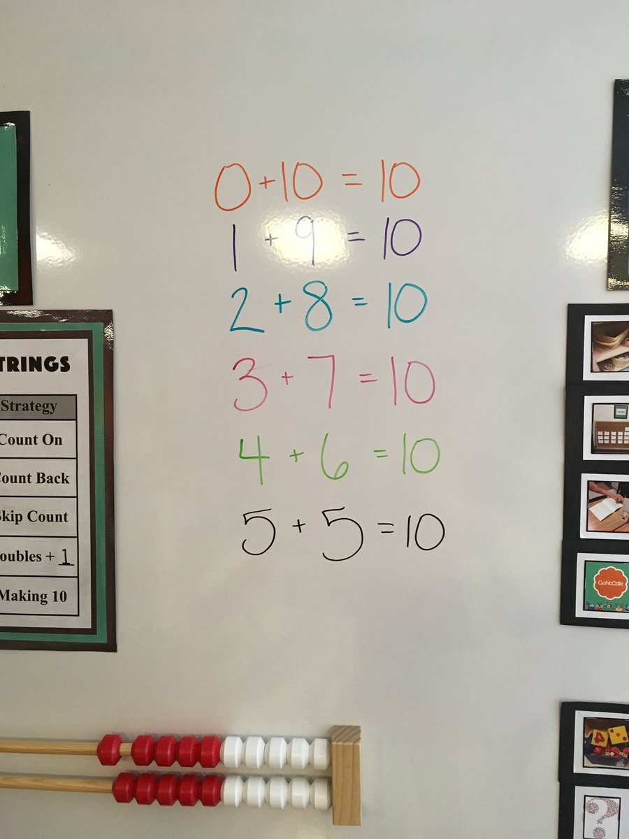 MrsUnsworthWTT's tweet image. We’ve been playing with the Tens Wand Routine for 2 weeks and this is the path we’ve headed down! Math talk about the CONCRETE wand lead to REPRESENTING with snap cubes, which lead to ABSTRACT number sentences. Routines open the door to amazing next steps!! #numbersenseroutines