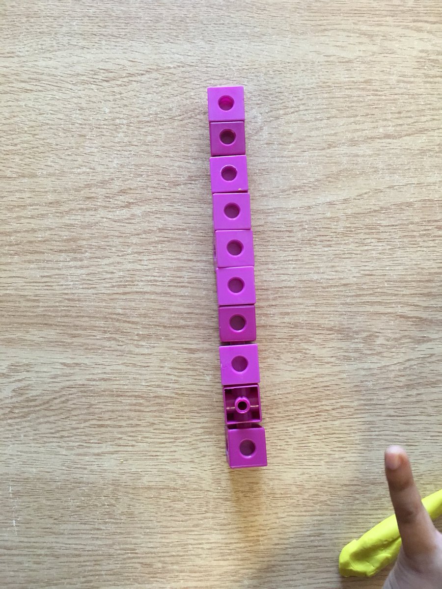 MrsUnsworthWTT's tweet image. We’ve been playing with the Tens Wand Routine for 2 weeks and this is the path we’ve headed down! Math talk about the CONCRETE wand lead to REPRESENTING with snap cubes, which lead to ABSTRACT number sentences. Routines open the door to amazing next steps!! #numbersenseroutines
