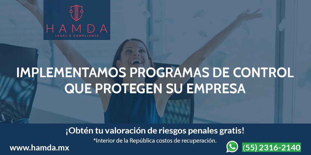 hamdacompliance's tweet photo. El #Programa de #Cumplimiento #Normativo #Compliance debe formar parte de la #Política #General de cualquier #Empresa, en #Hamda le ayudamos a velar por la #Seguridad de sus #Intereses, #Identificamos y #Erradicamos #Riesgos #Penales, contáctenos al 👉55 2316-2140. https://t.co/Kx5juqUNKW