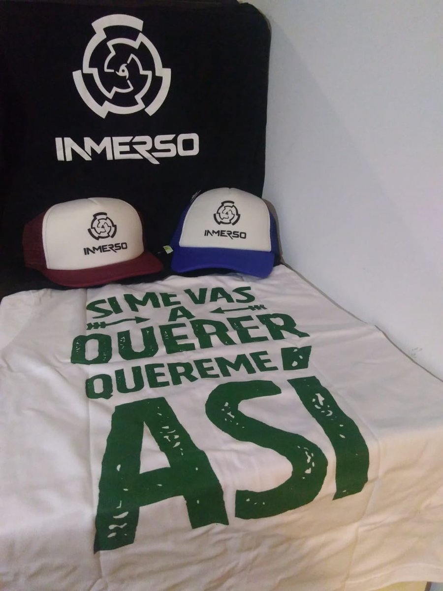 InmersoRock's tweet image. Sorteo de #JuevesDeInmerso 🔥 Ganate un kit Inmersero (Remera + Gorra + 2 Cds) 
PARA PARTICIPAR: Dale RT al video invitación (el primer tweet en nuestro perfil) y comentalo etiquetando con quien vas a venir a llenar el @TheRoxyArg de #SueñosDeRevolucion Sorteamos mañana!