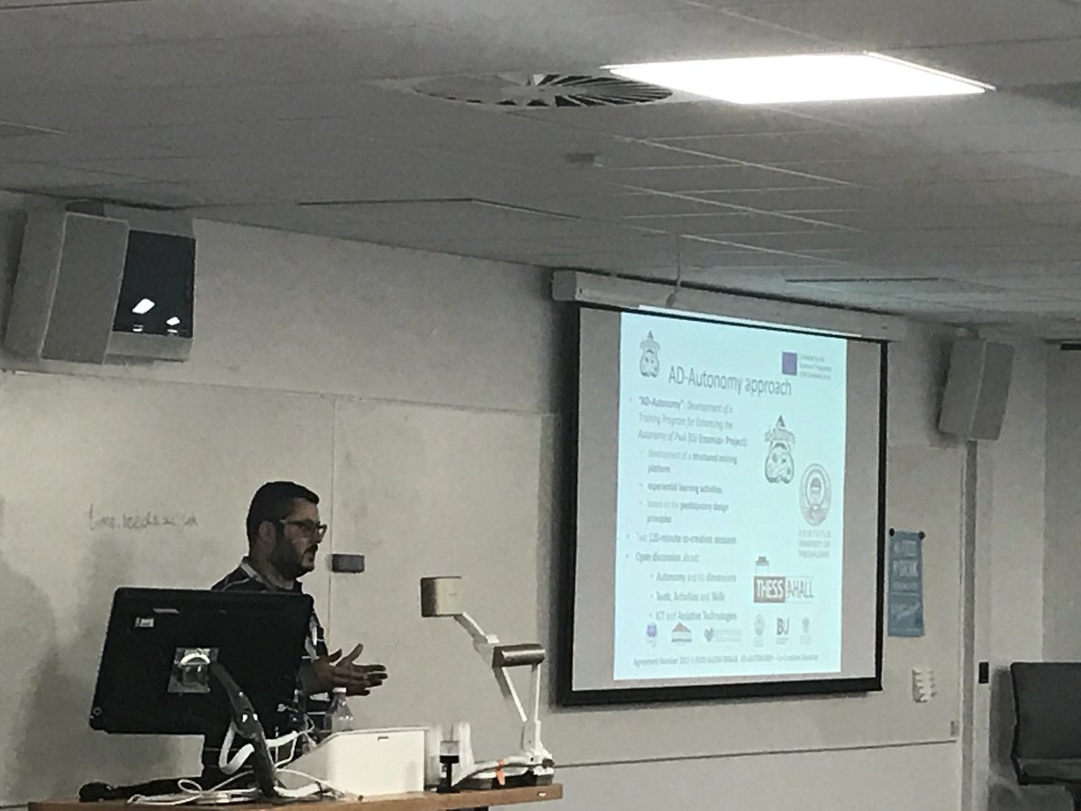 bamidis's tweet photo. @ampillis presents @MedicalPhysicsA cocreation work on #ADAutonomy #ErasmusPlus project @_MEI2018 https://t.co/V9Vb13jZZj