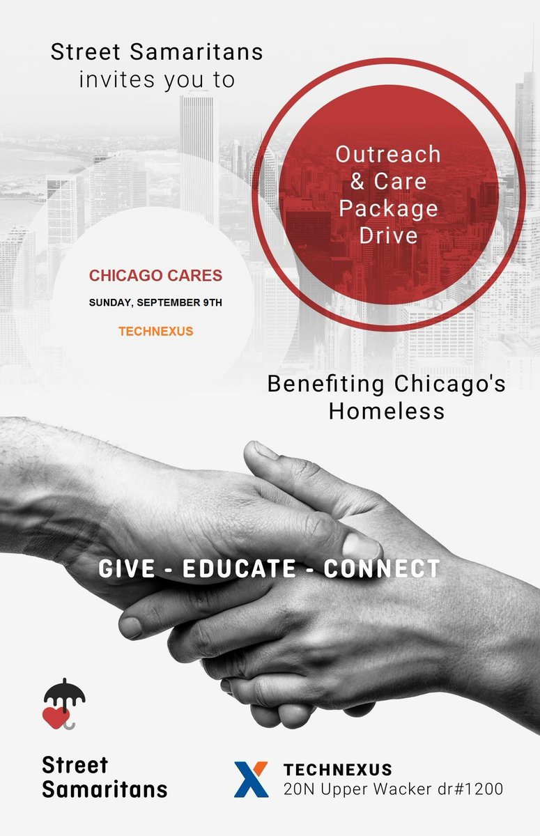 StSamaritans's tweet photo. We hope to see everyone THIS SUNDAY at our #ChicagoCares drive!! Join us as we gather as a community to serve Chicago’s #homeless 
Sign up to volunteer: https://t.co/mRMXZQWDDG
Or donate: https://t.co/OLDxxzBVrT https://t.co/eToSJLamA3