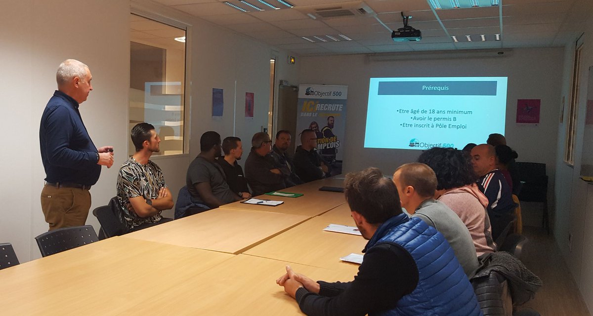 #mardidurecrutement ,"Objectif 500" mardi 4/09/18, 40 personnes reçues à l'agence #PôleEmploi Cordier - 22 personnes pré-sélectionnées pour 1 contrat pro avec le GEIQ Transport.
Prochain #mardidurecrutement : le 11/09/18 - zoom métiers métallurgie avec UIMM.