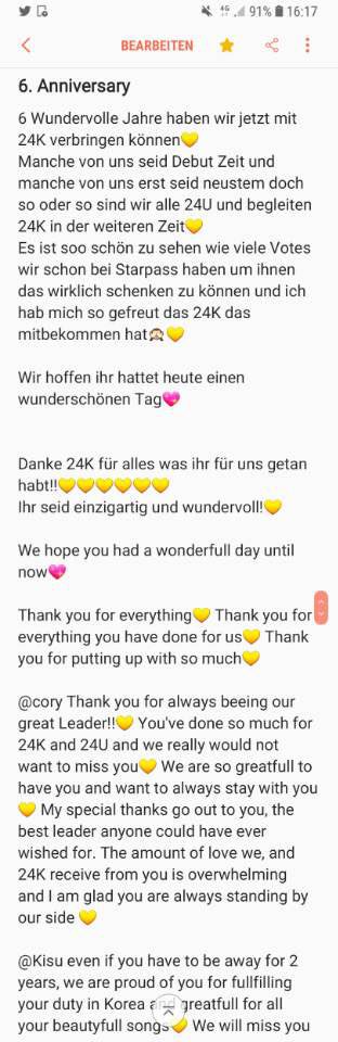 24K_GER's tweet photo. Zum Ende des Tages auch von uns etwas zu 24K 6. Anniversary💛 
#6YearsWith24K 
#6GoldenYears https://t.co/qdm2TsUBpG