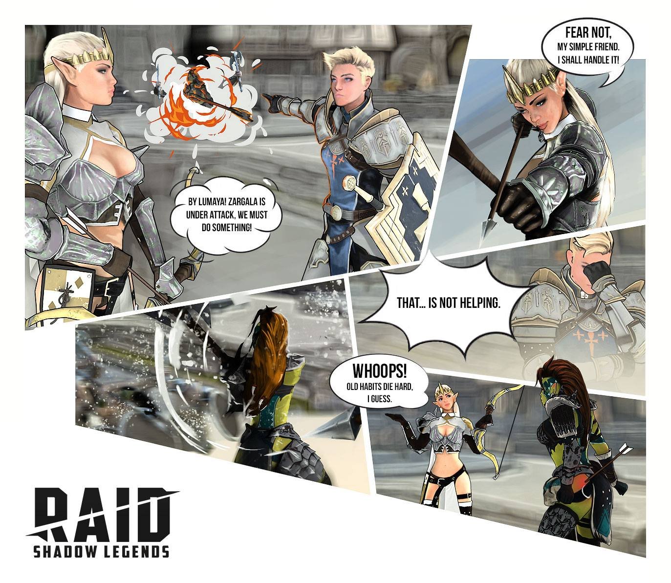 Raid Shadow Legends On Twitter A Most Curious Bug Was Fixed In The Last Update Heiress One Of The High Elf Champions For Whatever Reason Attacked Zargala Ghosteye With Her Passive Counterattack