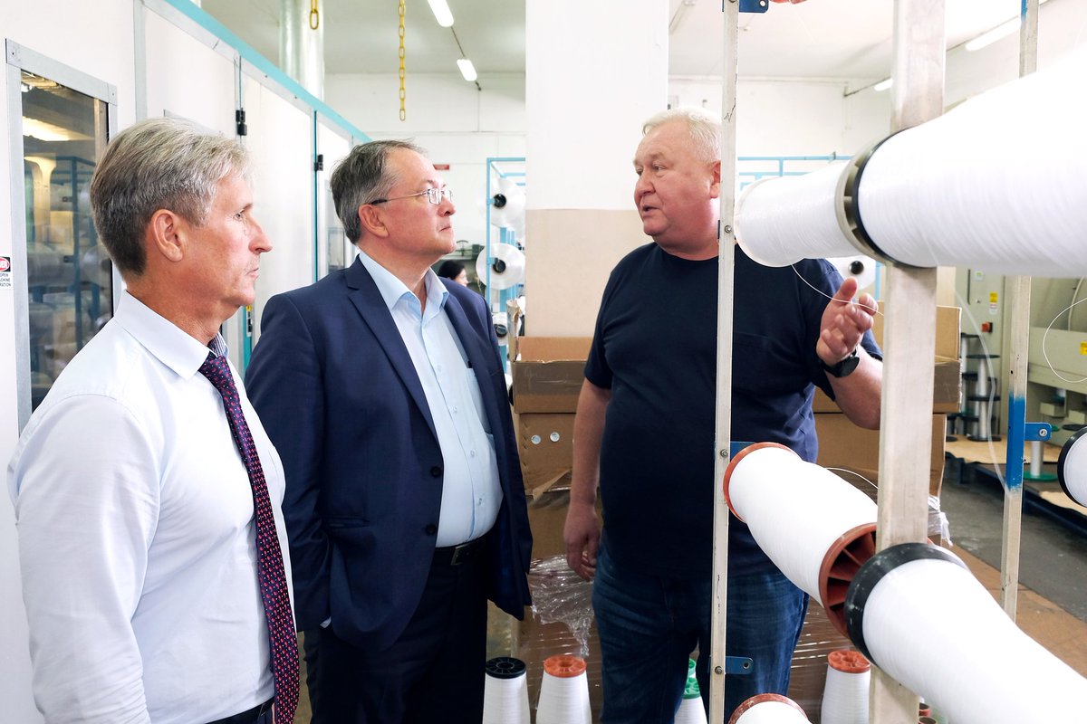 FisheringS's tweet photo. Vice president of chamber of commerce and industry visited our #Fishering factory today. We discuss foreign markets and perspectives for our new #pelagic technologies https://t.co/za2RUavJHg