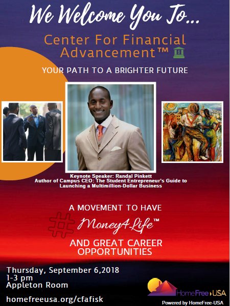 Fisk1866's tweet photo. Find out how you can make #Money4Life today at the Day of Empowerment! https://t.co/nkr2CzDXij