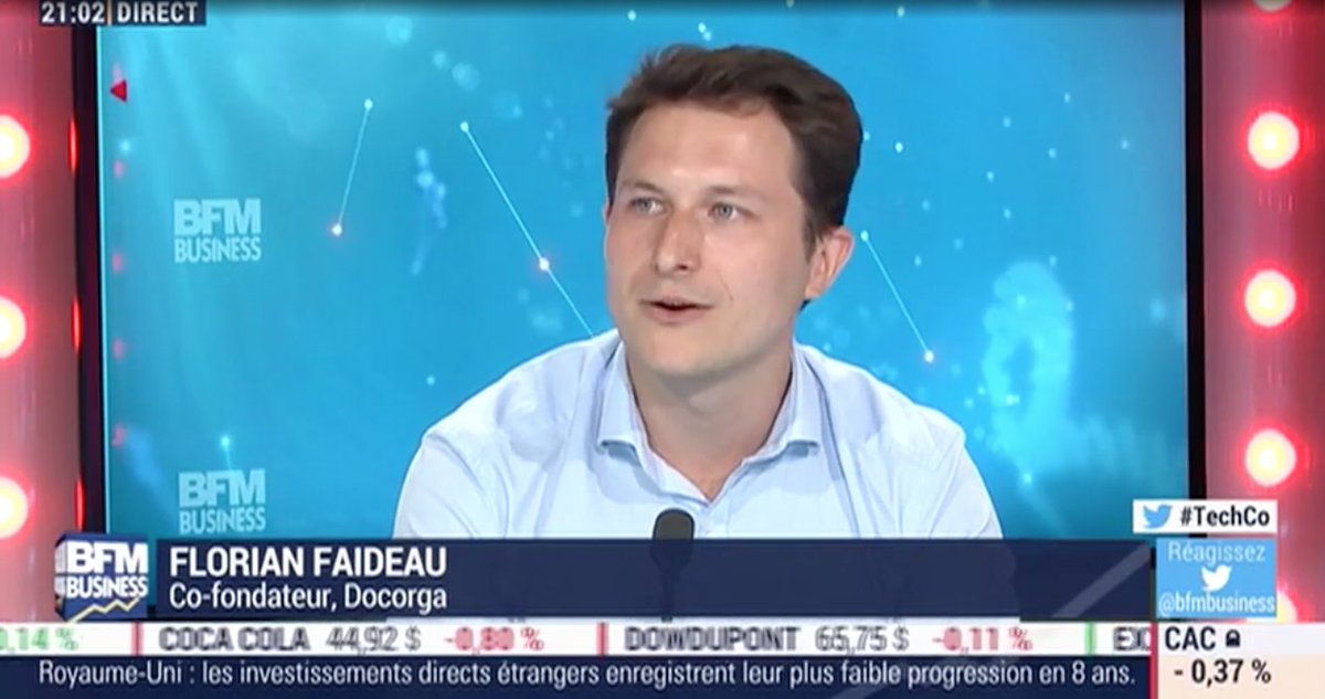 Florian est passé sur <a href="/BFMTV/">BFM</a> le mois dernier afin de parler de Docorga et de la sécurité des informations #vuàlatélé #HADS