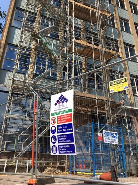 City Centre Refurbishment by CRBS acting as main contractor as we do on the majority of our projects, this being the case it is critical we have the correct management for all trades on site for quality but more importantly safety. 

Take No Risks. Go Home Safe!