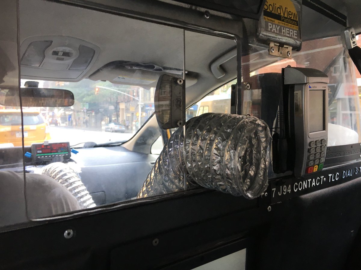 Remote_ND's tweet photo. After 3 😓 🚕 rides in NYC, this was actually a welcome sight today! #ACHack #coolrider #heatwave2018 https://t.co/x6LC2t2KXL