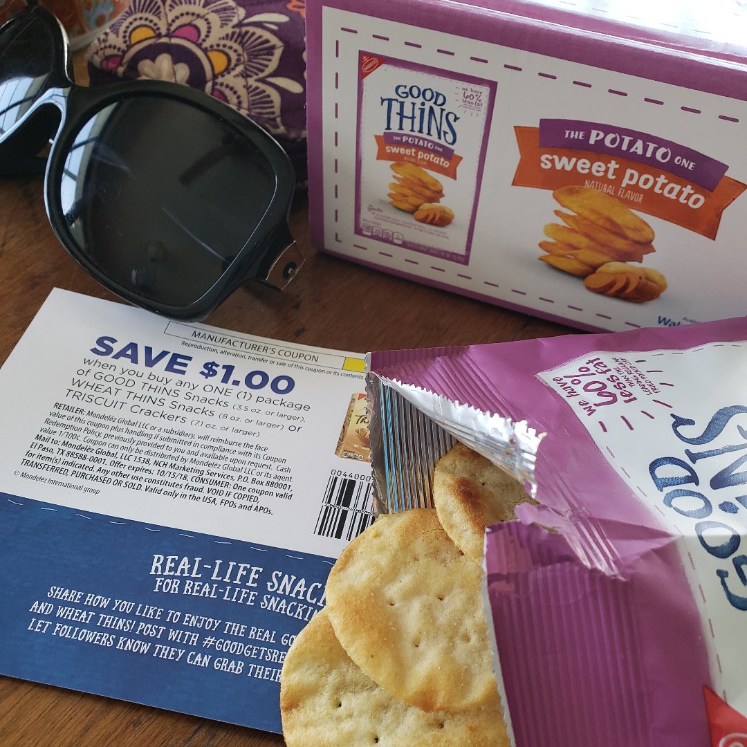 funlearninglife's tweet photo. 😋 This MOM enjoyed a snack all to herself, but I will definitely use that coupon to pick up more of these YUMMY @goodthins for the kiddos! @influenster @wheatThins #GoodGetsReal #complimentary https://t.co/6nffQIHydh
