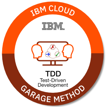 Ross_Radev's tweet image. RT IBMTraining &quot;RT LazzaroChris: #TDD &amp;amp; #PairProgramming are key practices of the #GarageMethod, so it&apos;s great that we now have a Test-driven development course &amp;amp; badge you can earn.  Time to start those Katas - ibm.com/cloud/garage/c… https://t.co/Ea9l5TYnFi&quot;