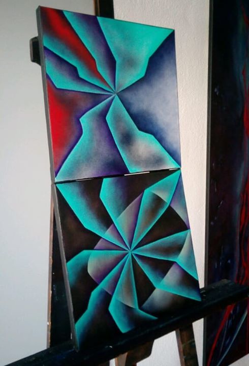 MartinaFischer's tweet photo. Heute fertig geworden:
"Im Fokus" I und II
2 x 30x30 cm, Öl auf Leinwand https://t.co/3QrjSaaqE2 https://t.co/mc3lk3iqZ7