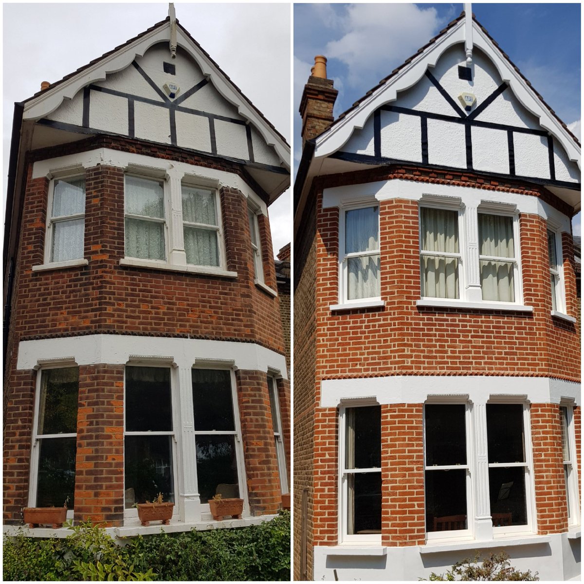 We recently transformed this property in beckenham back to its original condition... 

It's had a full clean, brick repairs, lime pointing and decorations.